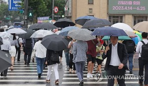 목요일 전국 흐리고 비…중부 지방과 전라권 강하고 많은 비, 최대 150㎜(오늘 날씨)