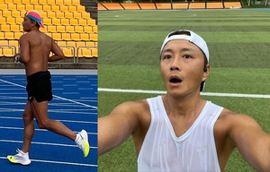 &apos;박시은♥&apos; 진태현, 여름에도 열정적인 달리기 "가을에 10km 도전할 것"