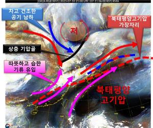 밤사이 1시간 30~70㎜ 폭우…충청남부·전북 최대 내일까지 200㎜ 이상 더(날씨)