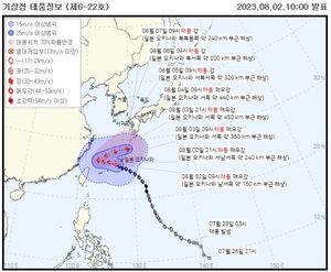 6호 태풍 카눈, &apos;일본 남쪽&apos; 경로에 무게…GFS는 11일 이후 대한해협 예상