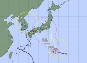 6호 태풍 카눈 스쳐간 일본, 태풍7호 란 이동경로 주목…"도쿄∼오사카 신칸센 차질 우려"