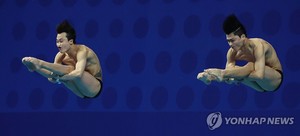 [아시안게임] 다이빙 우하람, 이재경과 싱크로 3ｍ 2위…통산 9번째 메달(종합)