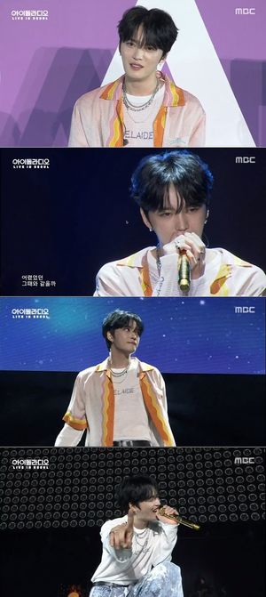 김재중, 강렬한 퍼포…&apos;아이돌 라디오 라이브 인 서울&apos;