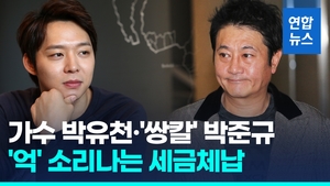 [영상] 가수 박유천 4억·&apos;쌍칼&apos; 박준규 3억…고액 체납자 명단 공개