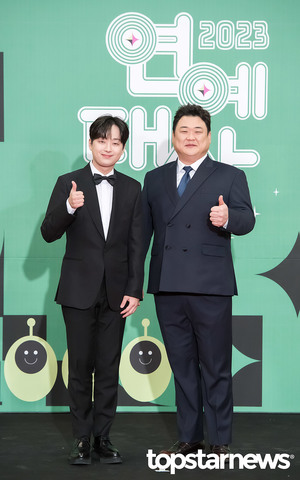 불후의 명곡 이찬원-김준현, ‘달라도 너무 다른 그림체’ (2023KBS연예대상) [HD포토]