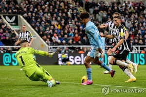 &apos;보브 종료 직전 골&apos; 맨시티, 뉴캐슬에 3-2 역전승…2위 탈환