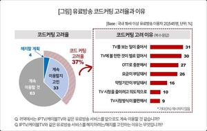 "유료 방송 이용자 3명 중 1명은 가입 해지 고려"