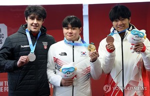 [청소년올림픽] 봅슬레이 소재환 금빛 레이스…바이애슬론서 첫 3관왕(종합)