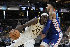 NBA 시아캄, 새 팀 인디애나에서 트리플더블로 승리 견인