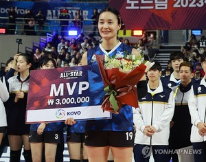 &apos;폰푼 머리&apos;하고 MVP…표승주 "첫 올스타전에서 많은 걸 얻었다"