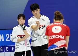 [청소년올림픽] 컬링 이채원-이지훈, 준준결승 진출 실패…체코에 석패