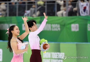 [청소년올림픽] 김지니-이나무, 피겨 팀 이벤트 아이스댄스 3위…메달이 보인다
