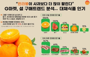 &apos;사과보다 한라봉&apos;…G마켓 "고물가에 대체식품·수입산 인기"