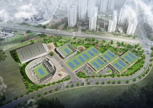 충청권 첫 국제 테니스경기장 2027년 내포신도시에 문 연다
