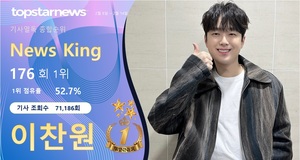 이찬원, 조회수 71,186회로 기사 열독률 176회째 1위…박서진·임영웅·전유진·영탁 TOP5[기사열독 순위]