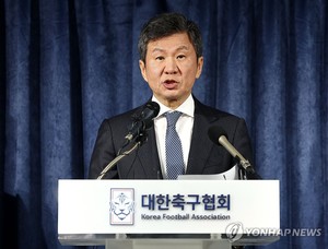 &apos;클린스만 경질&apos; 정몽규 "비판 겸허히 수용…대표팀 재정비"