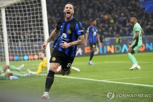 인터밀란, UCL 16강 1차전서 아틀레티코 마드리드에 1-0 승리