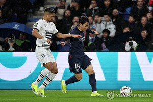 &apos;이강인 2경기 연속 선발&apos; PSG, 스타드 렌과 1-1 무승부