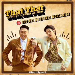 [BTS News] 방탄소년단 슈가 프로듀싱 ‘That That’, 아이튠차트 美英 포함 100개 국가 1위…&apos;전 세계 남성 아티스트 최초&apos; 4개의 곡과 3개의 앨범으로 100개국가 차트에서 1위