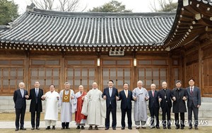 종교지도자 만난 尹대통령 "민생에 여야, 좌우 없어(종합)