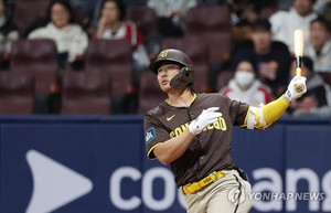 홈런 2개 친 김하성 "운 좋았다…다저스와 개막전이 진짜 경기"