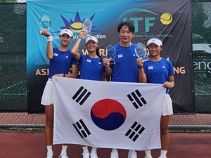 U-14 여자 테니스 국가대표, 아시아 예선 결승서 일본 꺾고 우승