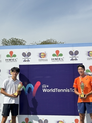 신우빈·장윤석, ITF 인도 국제테니스 남자 복식 우승