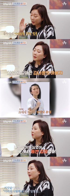 김나운 "16살부터 가족 부양…결혼식날 새벽에도 일해"