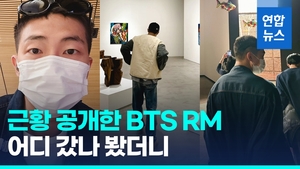 [영상] 군대 가도 여전한 미술 사랑…BTS RM, 미술관·갤러리 방문