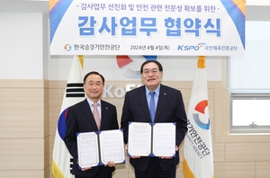 국민체육진흥공단, 한국승강기안전공단과 감사 업무 협약