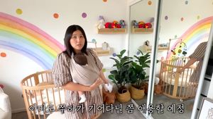 “은은한 느낌”…유튜버 해쭈, 남편과 꾸민 아기 방 인테리어 공개