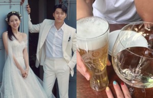 손예진♥현빈, 여유로운 맥주·와인 데이트…여전히 알콩달콩한 신혼 생활
