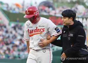 SSG 최정, 이르면 롯데 3연전서 복귀…"매일 몸 상태 확인"