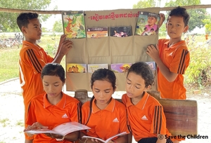 세이브더칠드런, 3년간 캄보디아 초등학교 20곳에 도서관 지원