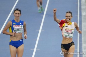 &apos;너무 이른 세리머니&apos; 유럽선수권 경보서 메달 놓친 스페인 선수