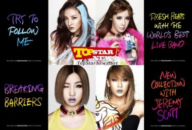 2NE1, Global Tour promotion on their facebook page [KPOP]