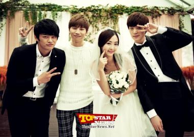 K.Will, Proof shot with Seo In Guk-Da Som-Ahn Jae Hyun that makes him seem like a guest at a real wedding [KPOP]