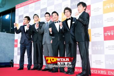 파이팅 넘치는 ‘남자의 자격’ 팀 … 2012 KBS 연예대상 현장 취재 [KSTAR PHOTO]