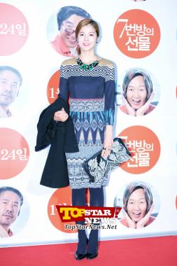 김성은(Kim Sung Eun), ‘원피스가 화려하네’…영화 ‘7번방의 선물’ VIP 시사회 현장 [KSTAR PHOTO]