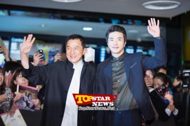 Jackie Chan-Kwon Sang Woo, ‘The meeting of world stars’…VIP premiere for the movie ‘Chinese Zodiac’ [WMOVIE]