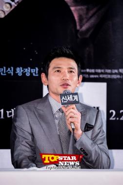 황정민(Hwang Jung Min), “대사 50% 이상이 애드리브”…영화 ‘신세계’ 언론시사회 현장 [KMOVIE]