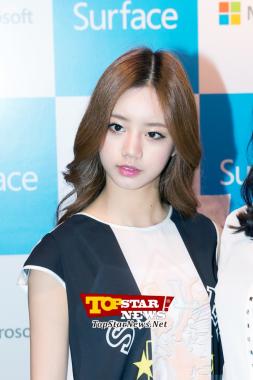 Girl&apos;s Day’s Hyeri, ‘Looking tired today’ …‘MS Surface Preview Event’ [KSTAR PHOTO]
