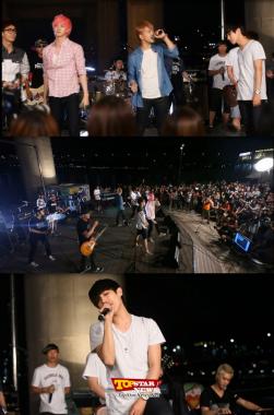 엠블랙(MBLAQ), 레이지본과 한강 게릴라 공연 ‘열광’