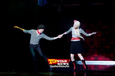 Yoo Seung Yub y Linzy de FIESTAR, "Bailando alegremente" …Convocatoria de prensa para el musical "High School Musical" [KMUSICAL PHOTO]