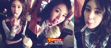 손은서(Son Eun Seo), ‘그녀의 신화’ 촬영장서 아이스크림 먹방 인증