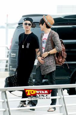 [HD] MBLAQ’s Seung Ho-Lee Joon, ‘Talking to each other’… MBLAQ’s departure for Mexico [KSTAR PHOTO]