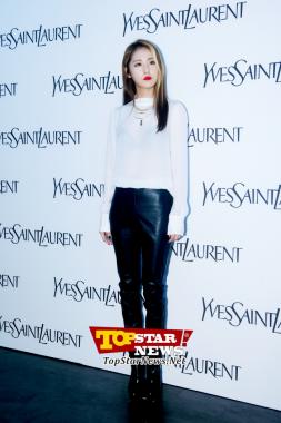 [HD] 4minutes’s Ga Yoon, ‘Slightly see-through’…  Launching of ‘Yves Saint Laurent Forever Youth Liberator’ [KSTAR PHOTO]