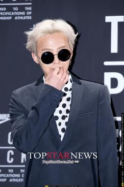 [HD] Big Bang’s G-Dragon, ‘Touching his mouth’ … Showcase for the release of Nike’s Tech Pack [KSTAR PHOTO]