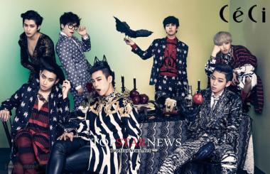 BlockB, เจ็ดหนุ่มสุดเฟี้ยวเผยภาพการถ่ายแบบนิตยสาร CeCi ในคอนเซปท์ปีศาจวันคริสต์มาส