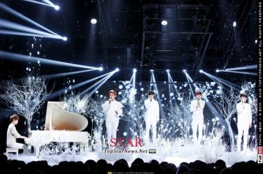 [HD] EXO, Chen-D.O-Baekhyun-Luhan-Lay ขึ้นโชว์เพลง &apos;12월의 기적(Miracles in December)&apos; ในรายการ M!Countdown